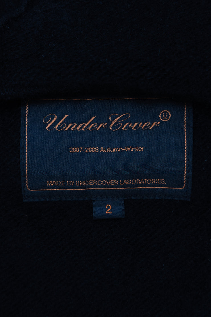 UNDERCOVER - FW07 "Knit" Wool and angora sleeveless hoodie