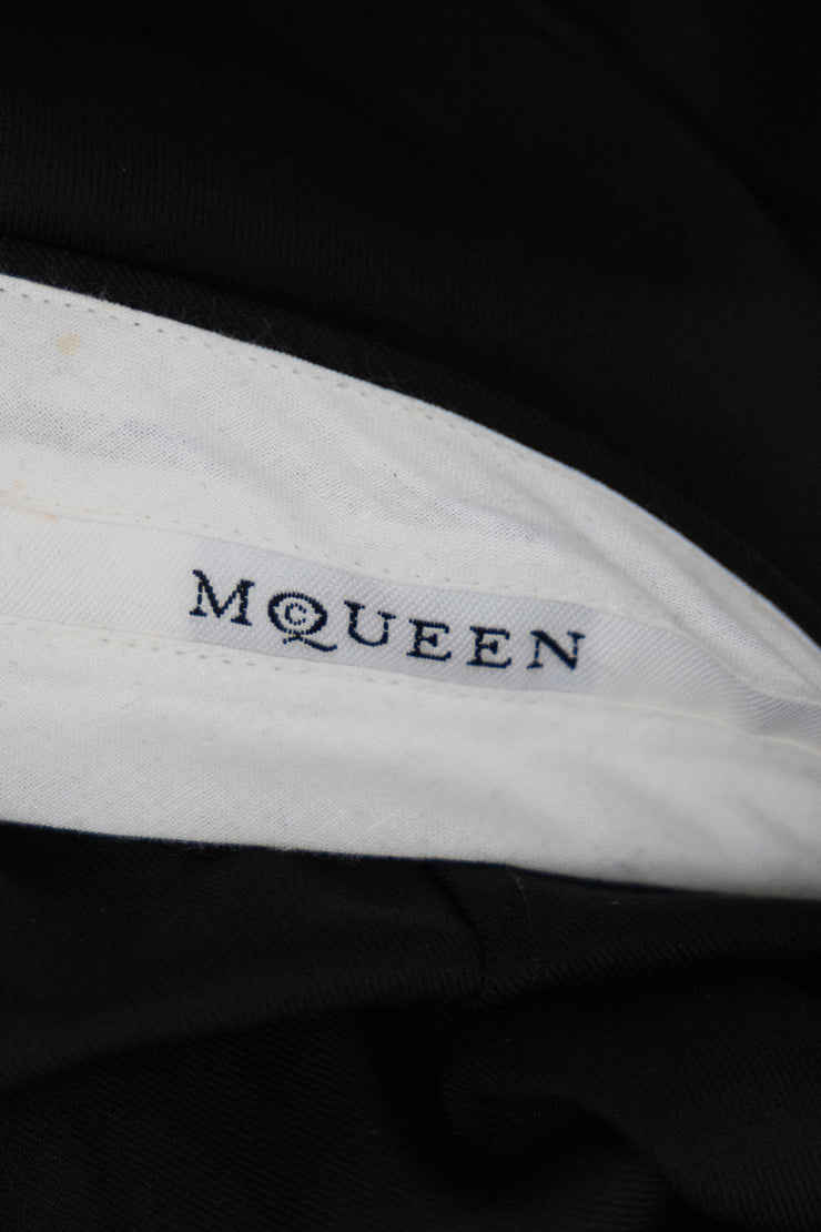 ALEXANDER MCQUEEN - Wide wool pants with front pleats (90&