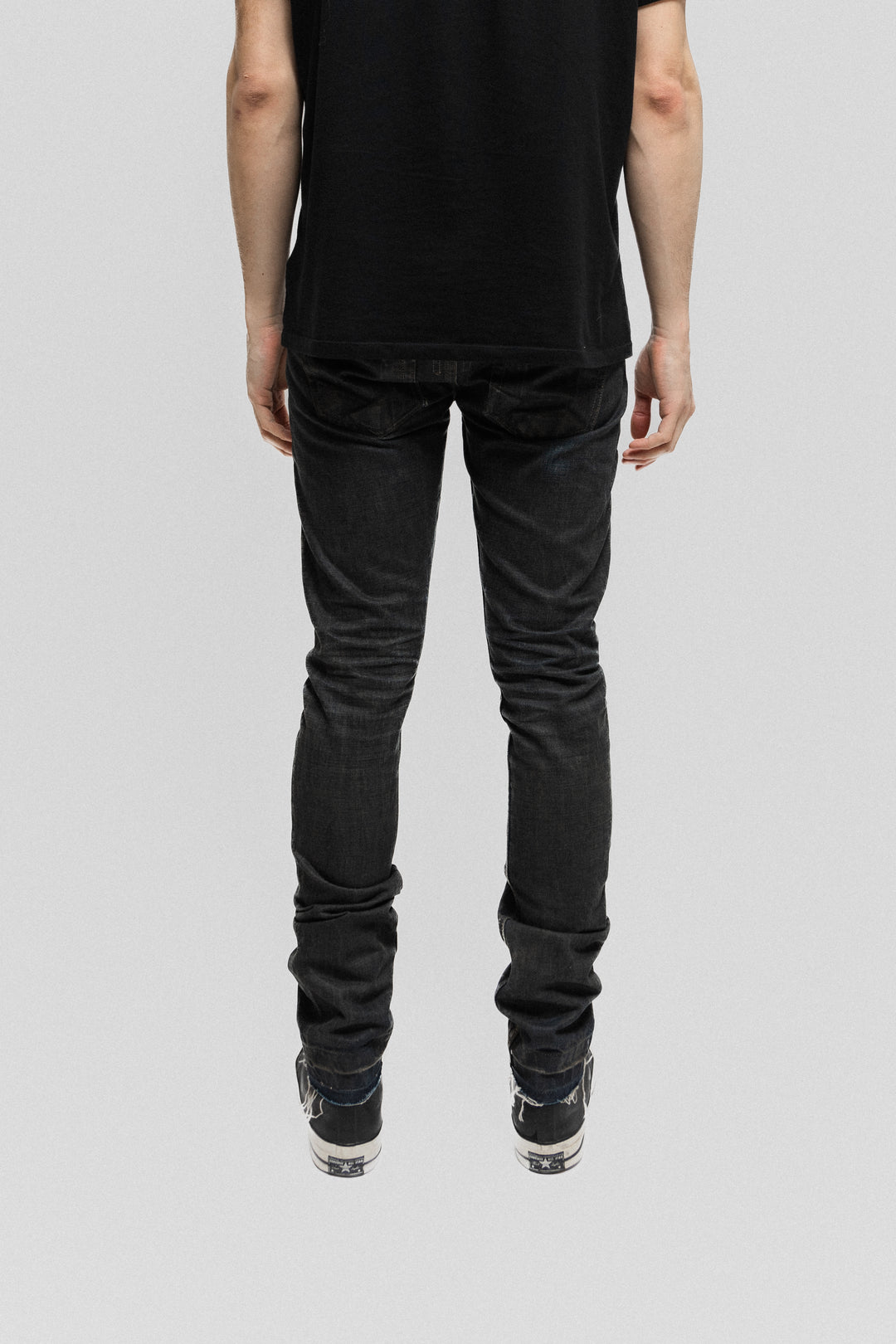 RICK OWENS DRKSHDW - 2010 Dark over mudwash Detroit cut denim – L
