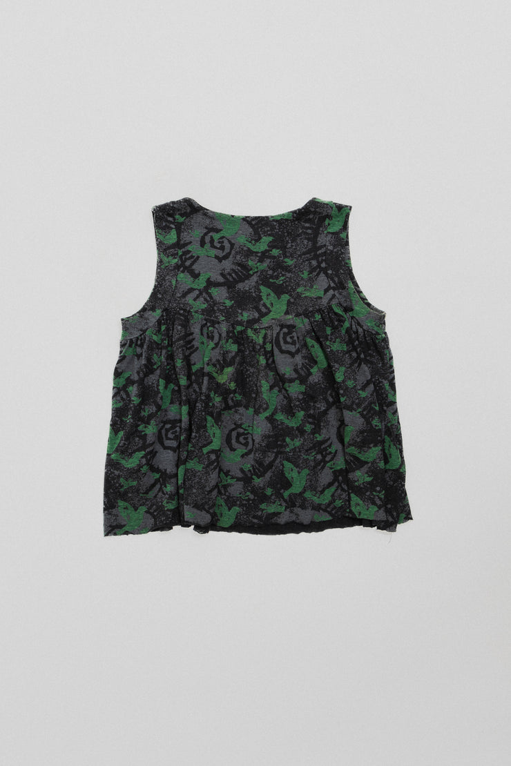 UNDERCOVER - SS03 "Scab" Peace bird patterned top