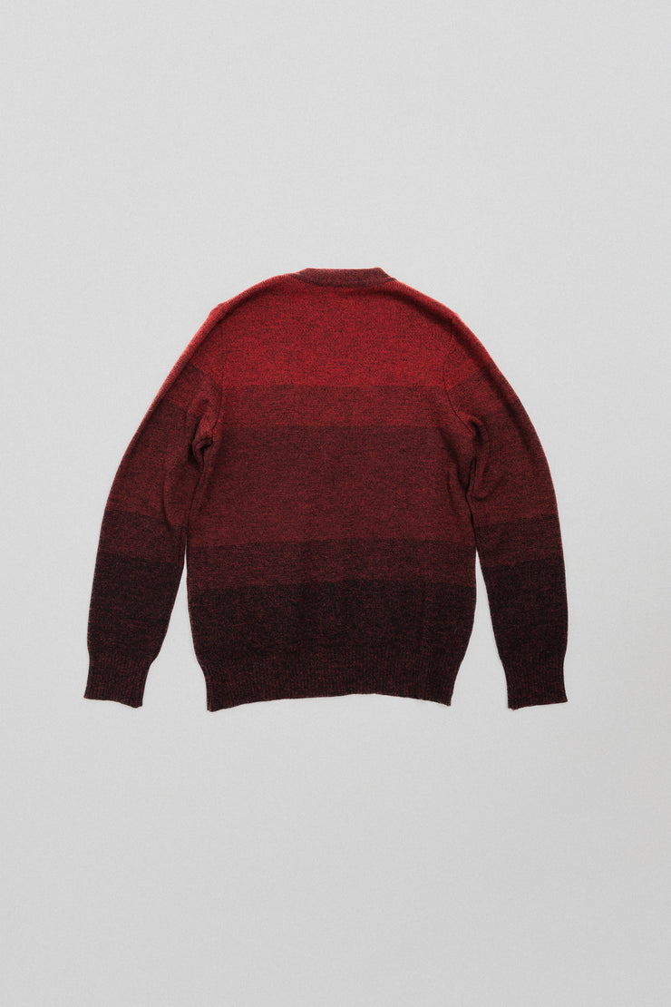 UNDERCOVER - FW09 "Earmuff Maniac" Button up cardigan in red gradations
