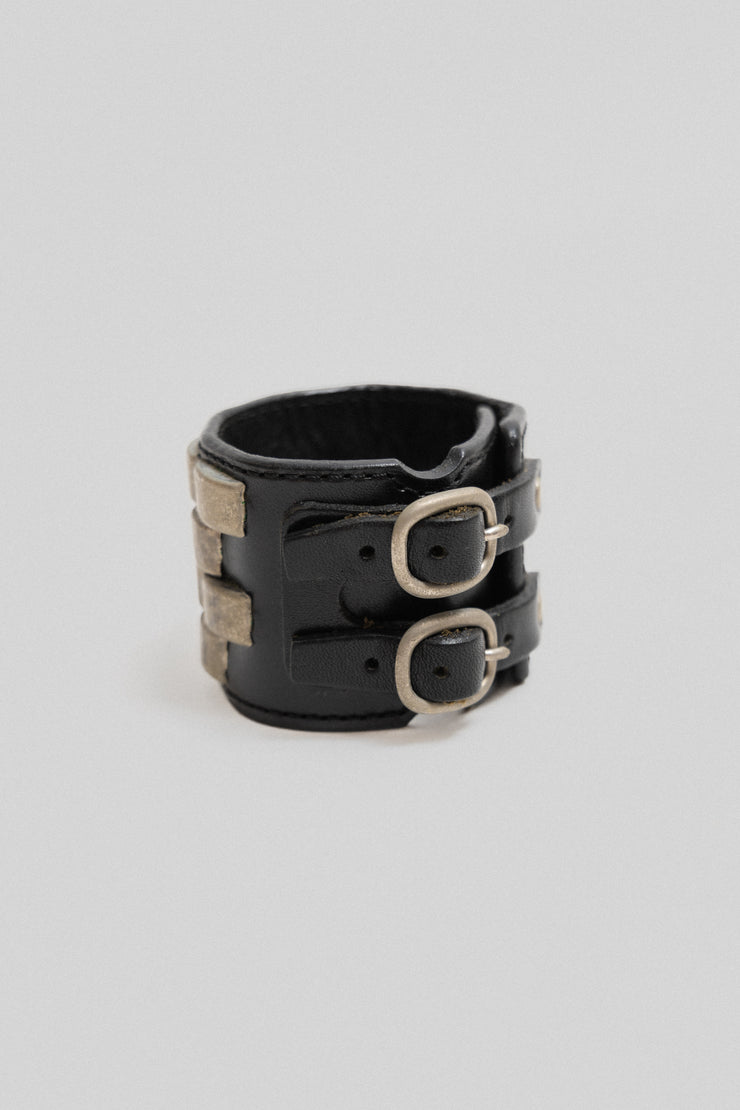 UNDERCOVER x RATS - Studded leather cuff bracelet