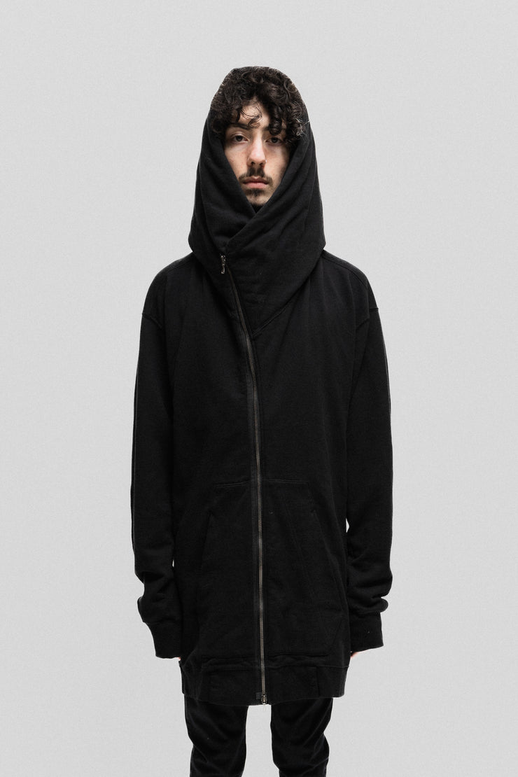 JULIUS - FW20 "Dukkha" Thick cotton sweater with an oversized hood