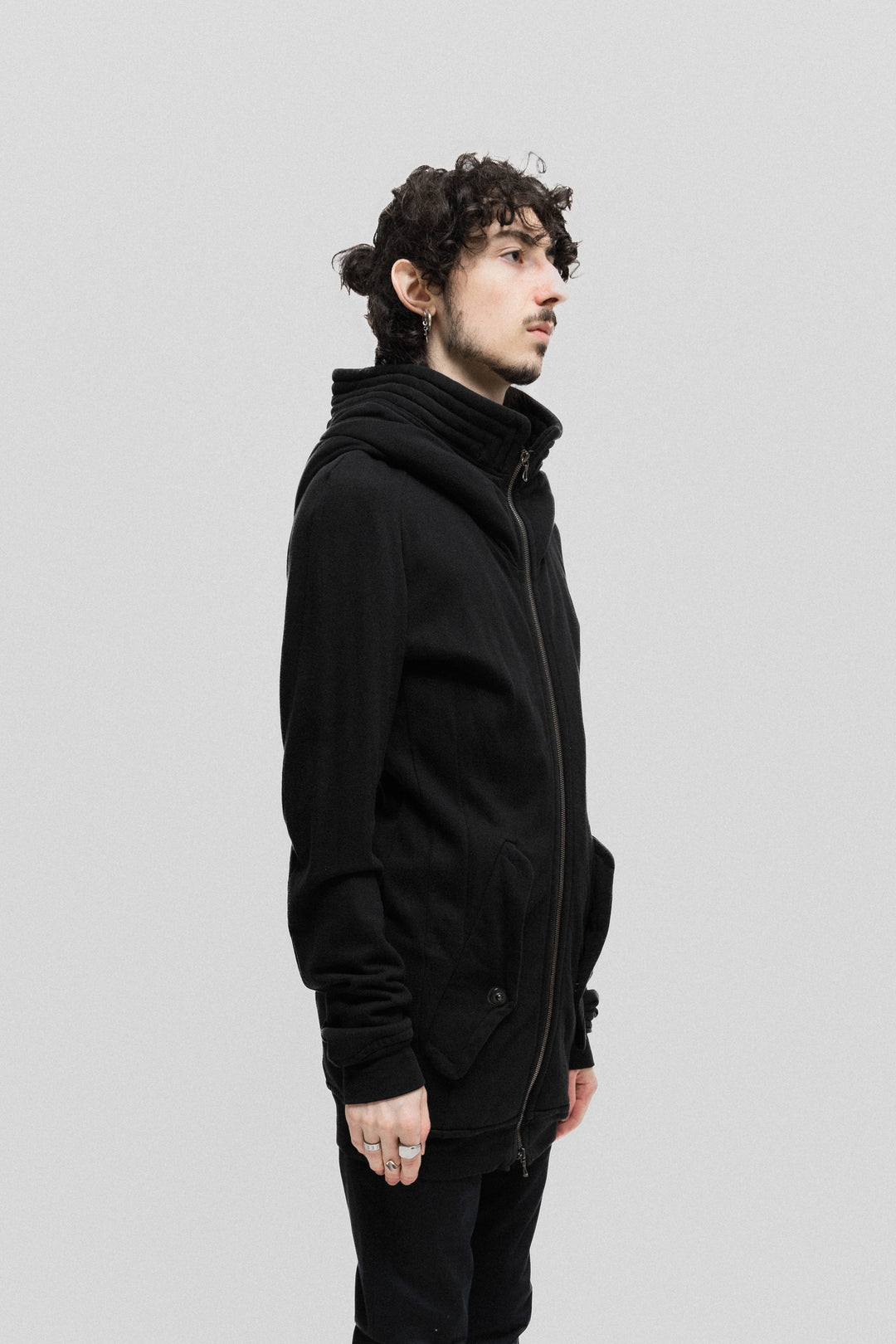 p*o様 julius ロングダメージパーカー　archive ダークウェア 2 JULIUS - FW08 