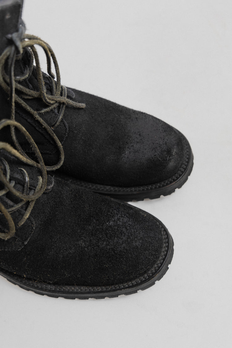 ISAMU KATAYAMA BACKLASH - Calf suede combat boots