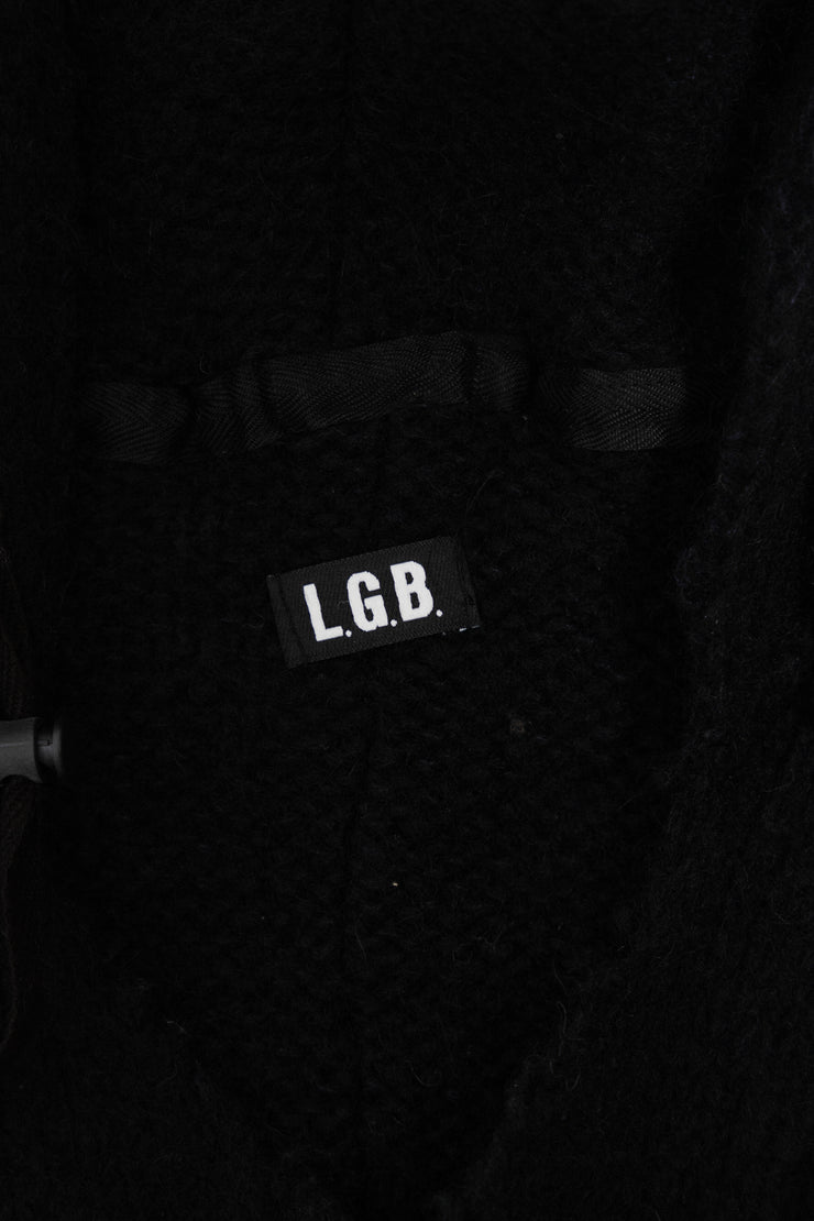 L.G.B - Alpaca wool oversized poncho hoodie