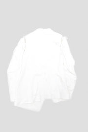 ANN DEMEULEMEESTER - Cotton blazer with detachable sleeves