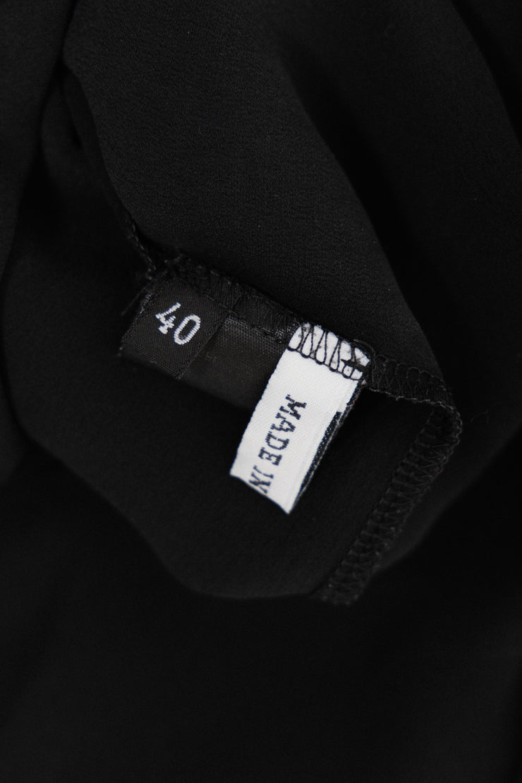 ANN DEMEULEMEESTER - FW03 Silk tunic with a lansdcape motif (runway)