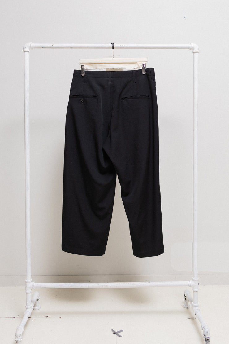 YOHJI YAMAMOTO POUR HOMME - SS19 Double pocket wide gabardine wool pants