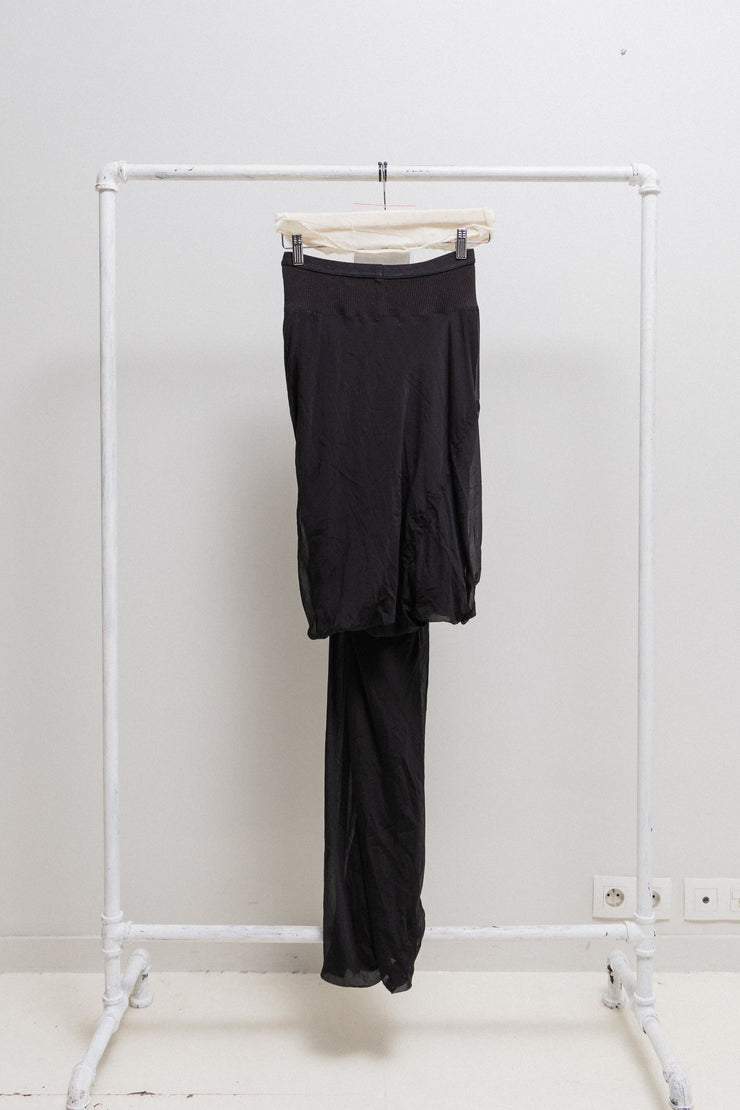 RICK OWENS - SS18 "DIRT" Silk bud boner skirt