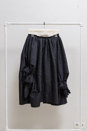 COMME DES GARCONS COMME DES GARCONS - Voluminous skirt with embossed pattern and knot details