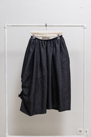 COMME DES GARCONS COMME DES GARCONS - Voluminous skirt with embossed pattern and knot details