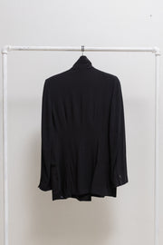 ANN DEMEULEMEESTER - FW01 Lightweight high neck jacket with padded shoulders