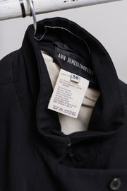 ANN DEMEULEMEESTER - FW01 Lightweight high neck jacket with padded shoulders