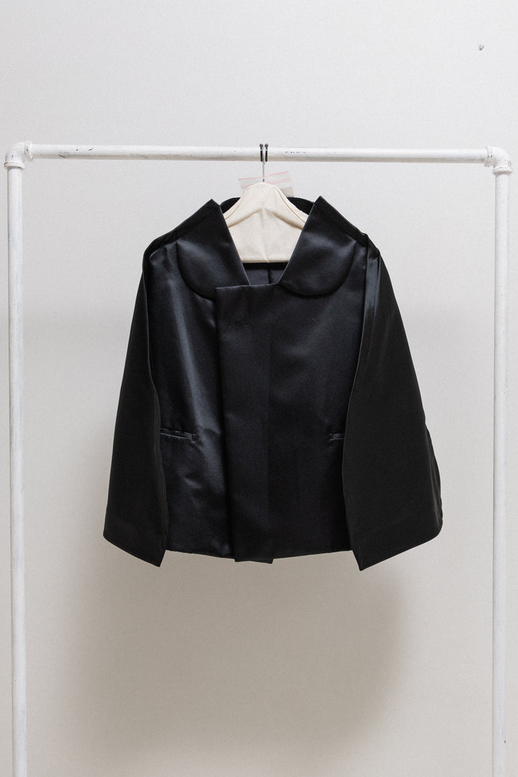 COMME DES GARCONS - SS22 2D Flat satin jacket with wide sleeves