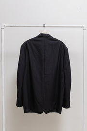 YOHJI YAMAMOTO POUR HOMME - Late 80’s / early 90’s Wool pinstripe costume jacket with padded shoulders