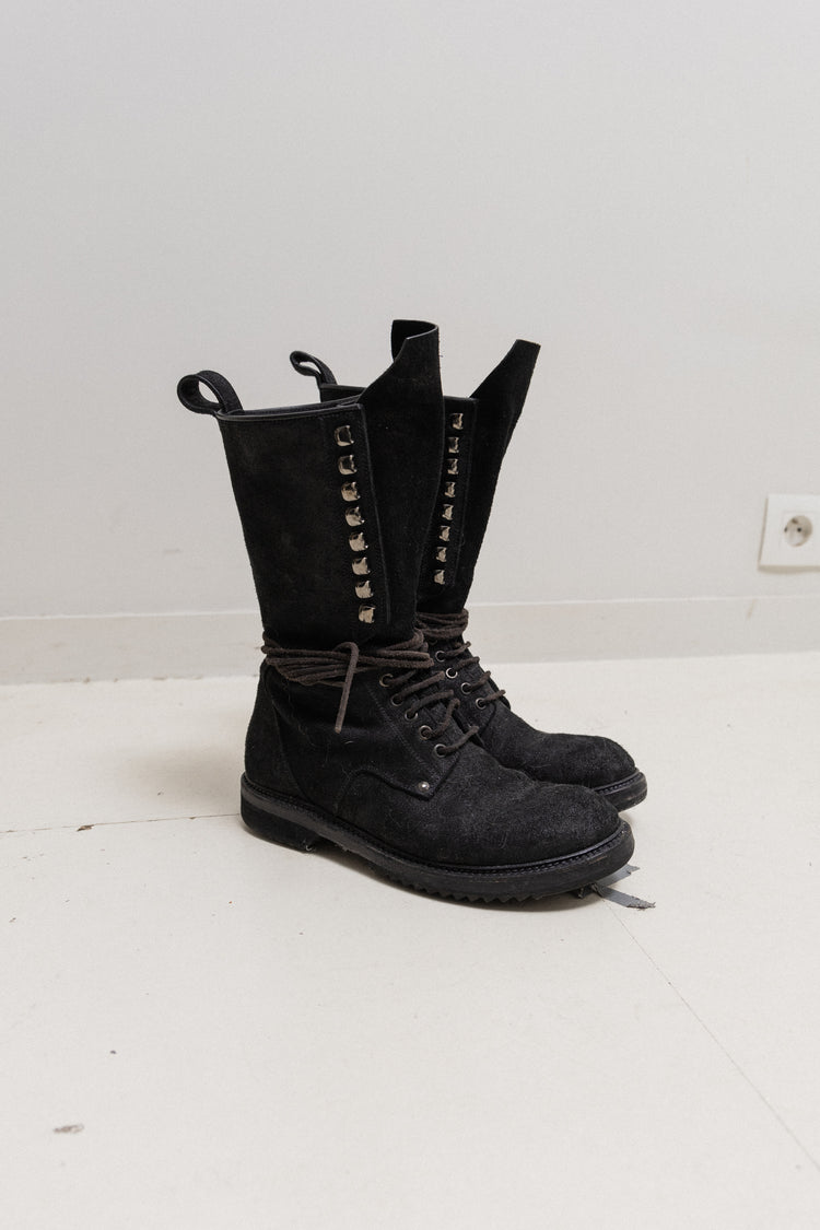 ゆ rick owens Cyclops Rick Owens Turbo Cyclops 70mm lace-up Boots | Black | FARFETCH