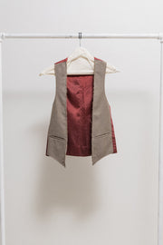 MARTIN MARGIELA - Artisanal folded waistcoat with a hidden button up closure (early 00's, line 0/10)