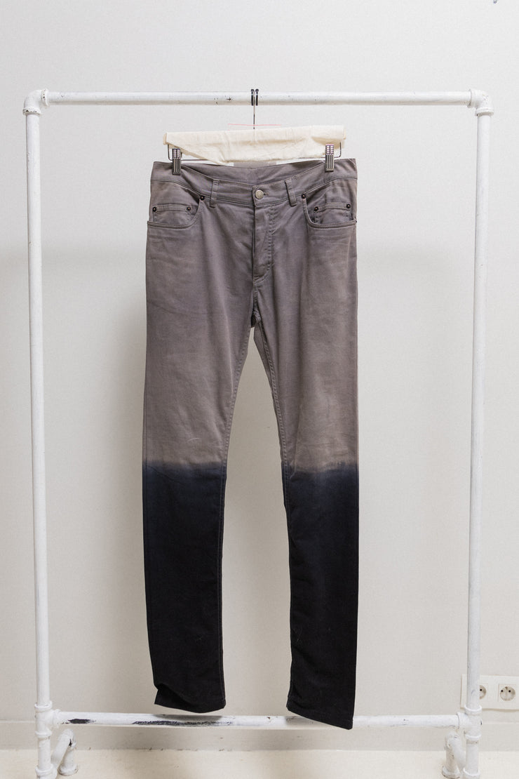 ANN DEMEULEMEESTER - FW12 Gradient cotton pants (runway)