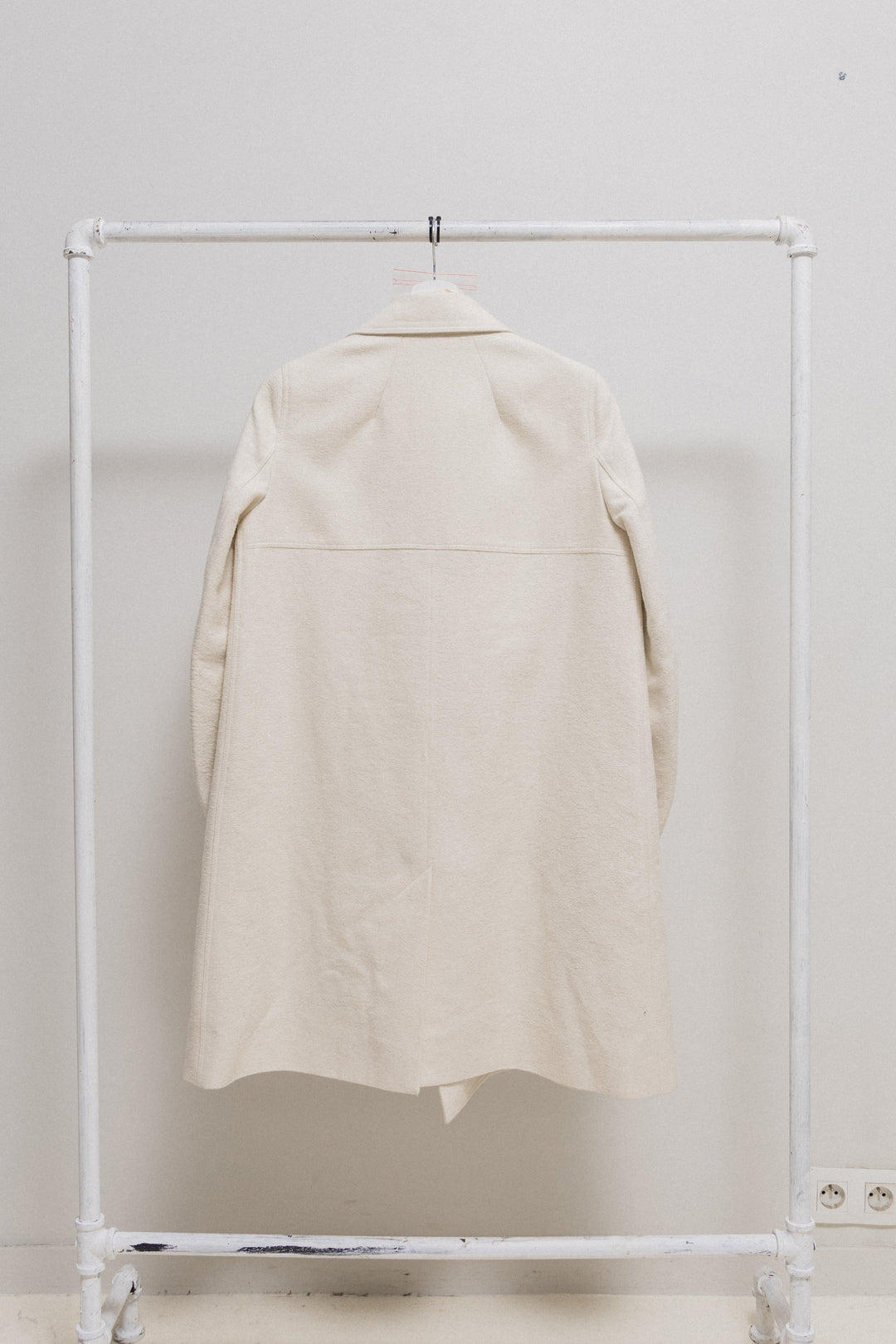 RICK OWENS - FW16 “MASTODON” Cotton/silk military peacoat with