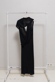 RICK OWENS - SS05 “SCORPIO” Open back draped cotton dress