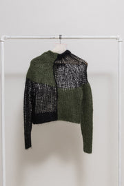 JUNYA WATANABE - FW06 Colorblock knitted net sweater