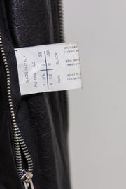 RICK OWENS - FW10 “GLEAM” Lamb leather jacket with ribbed cuffs