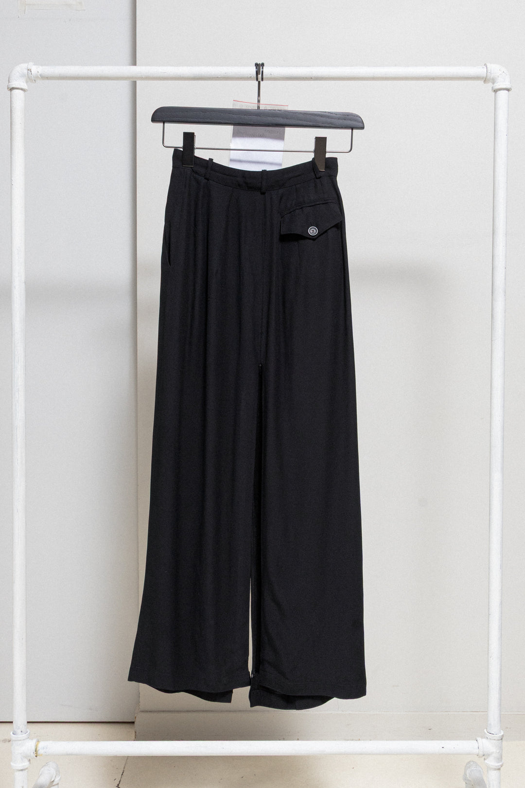 ANN DEMEULEMEESTER - Early 90's Long pocket skirt with front and