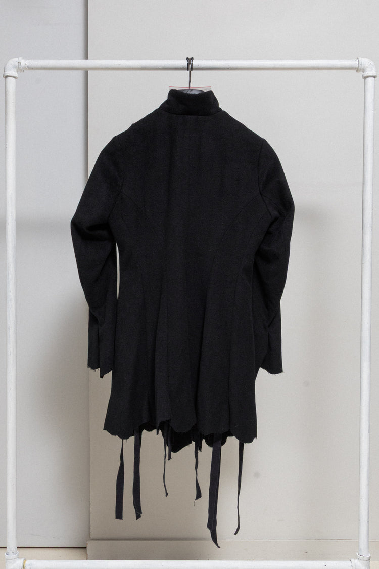 ELENA DAWSON - Wool and alpaca coat with cotton lining and falling