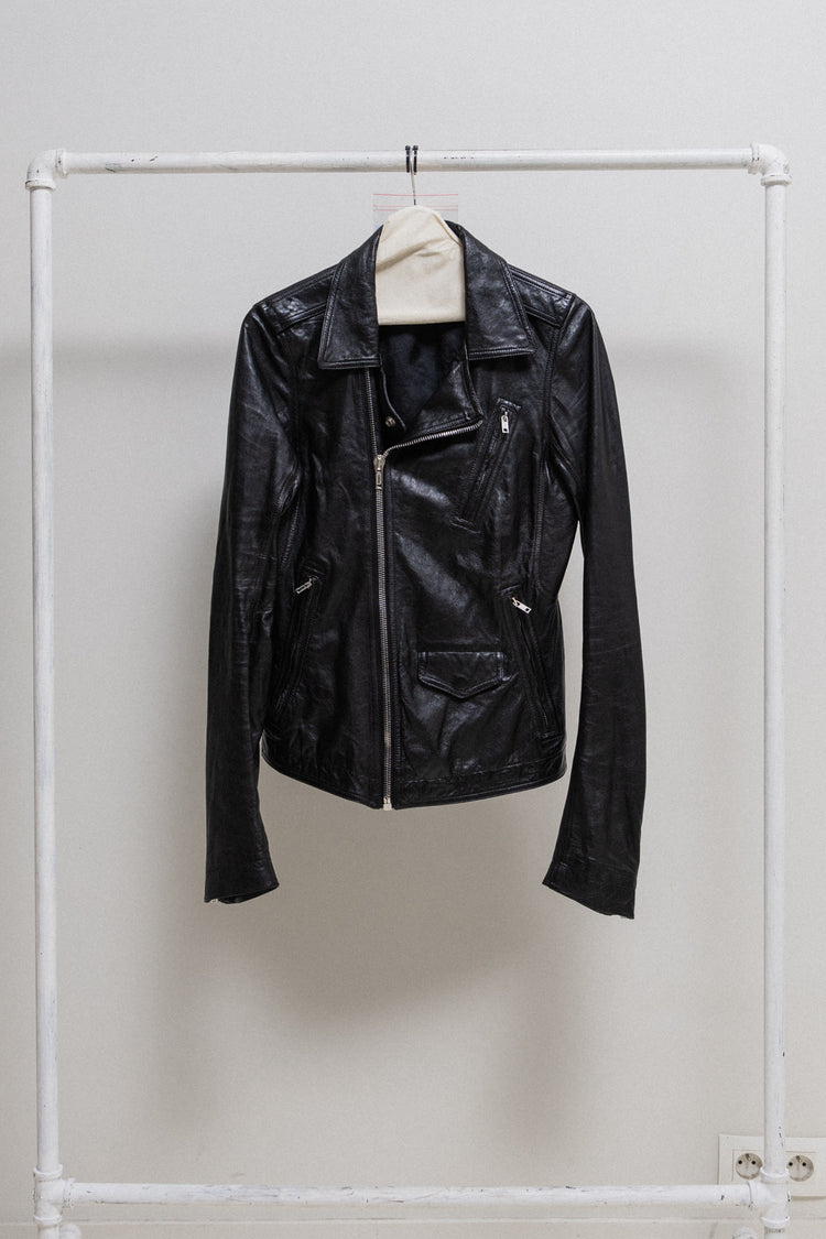 rick owens 17FW ラムブリスターシアリング　レザーブルゾン46 RICK OWENS - SS17 Ram leather Stooges jacket – L'OBSCUR