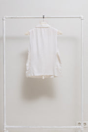 COMME DES GARCONS HOMME PLUS - SS16 White cotton vest