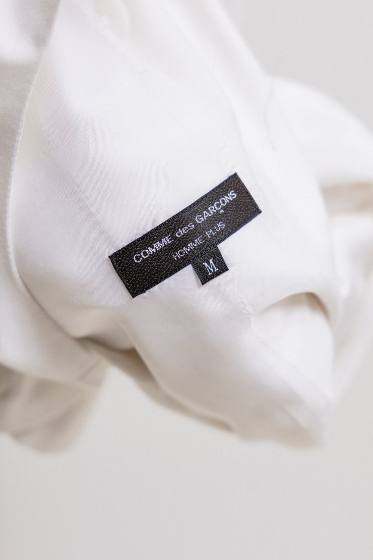 COMME DES GARCONS HOMME PLUS - SS16 White cotton vest