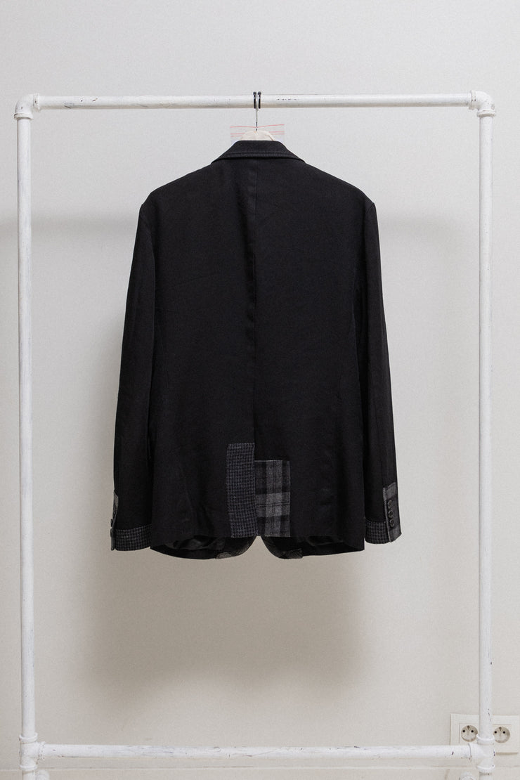 COMME DES GARCONS HOMME - FW14 Polyester jacket with plaid details