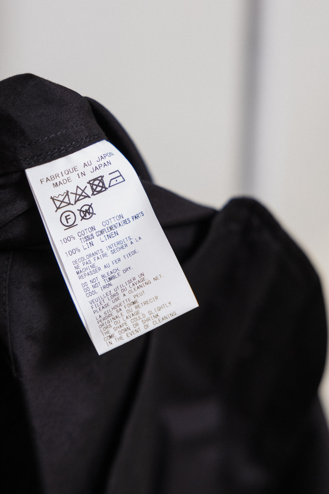 YOHJI YAMAMOTO POUR HOMME - SS23 Cotton shirt with button up