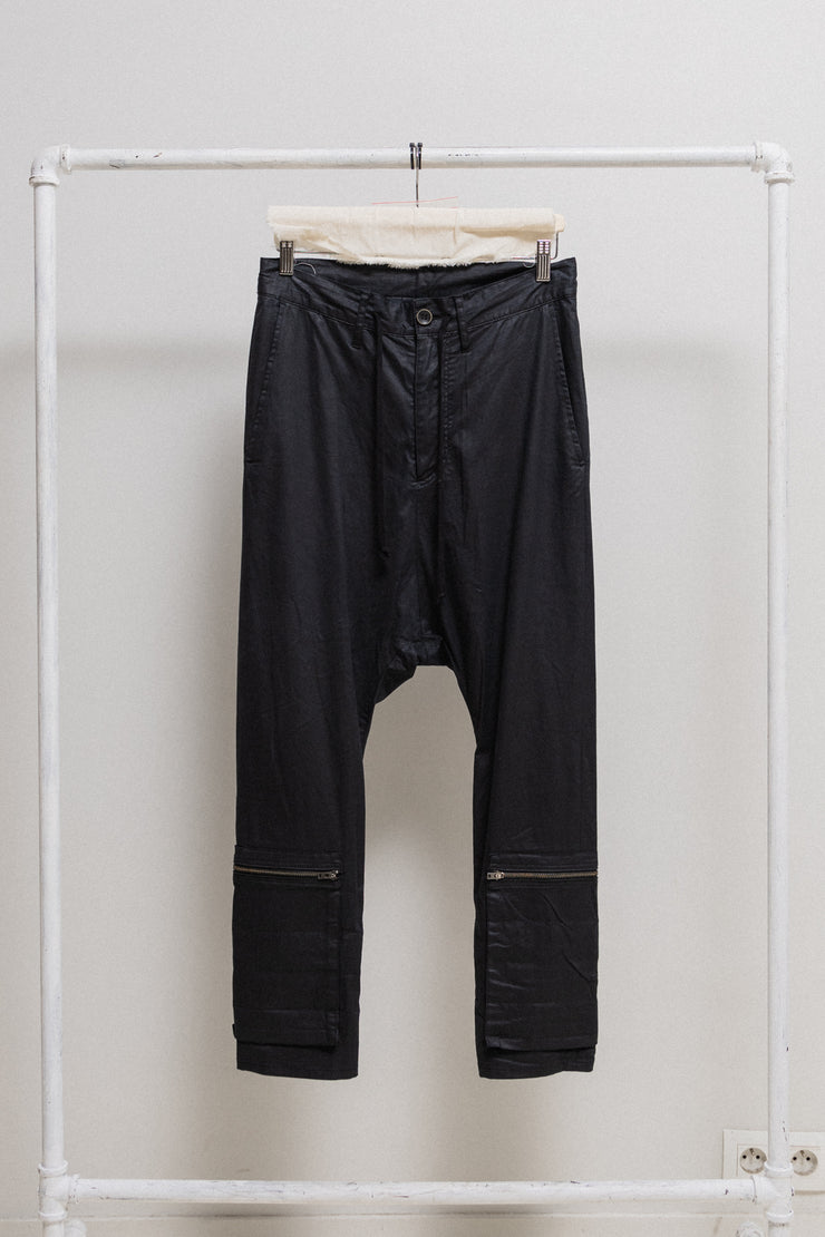 L.G.B - Cotton sarouel pants with bottom zippers