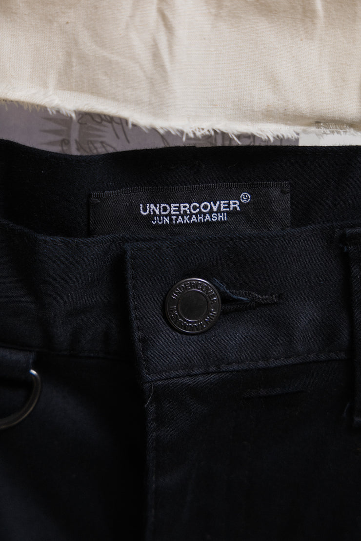 UNDERCOVER - SS19 “New Warrior” Slim cotton pants with leg zippers