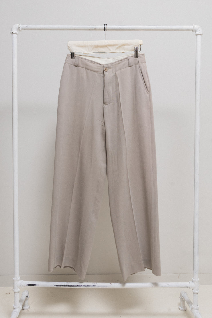 RICK OWENS - FW02 "SPARROWS" Virgin wool wide pants