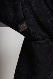 UNDERCOVER - SS98 “Drape” Polyester ruched jacket with embossed damask pattern (runway)