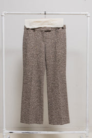 ALEXANDER MCQUEEN - FW04 "Pantheon ad Lucem" Glittery tweed signature cut pants