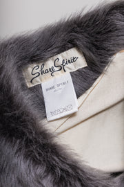 SHARE SPIRIT - Sheep fur collar with long leather straps