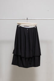 COMME DES GARCONS - SS10 Double layer balloon wool skirt