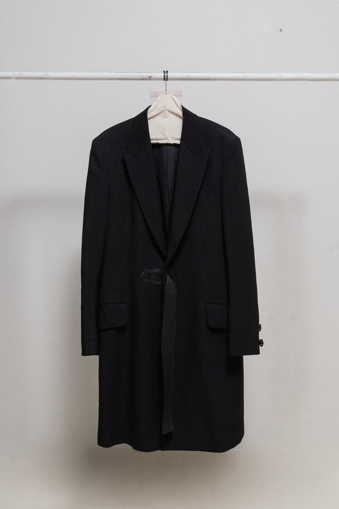 YOHJI YAMAMOTO Y'S FOR MEN - Early 00's long wool coat with