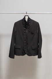 UNDERCOVER - FW06 "GURU GURU" Wool jacket with buttoning details and frayed piping