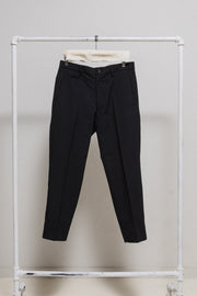 YOHJI YAMAMOTO Y'S FOR MEN - Early 2000's Gabardine wool wide pleated pants