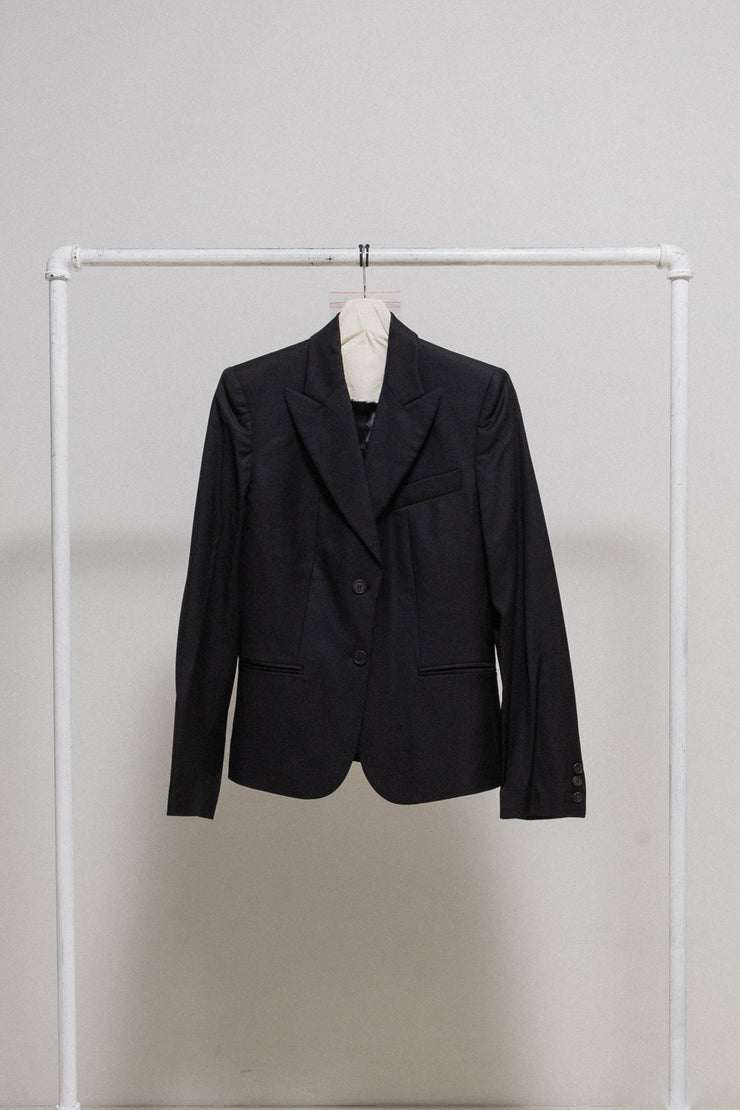 ALEXANDER MCQUEEN - Late 90’s Virgin wool darted blazer with peak lapels