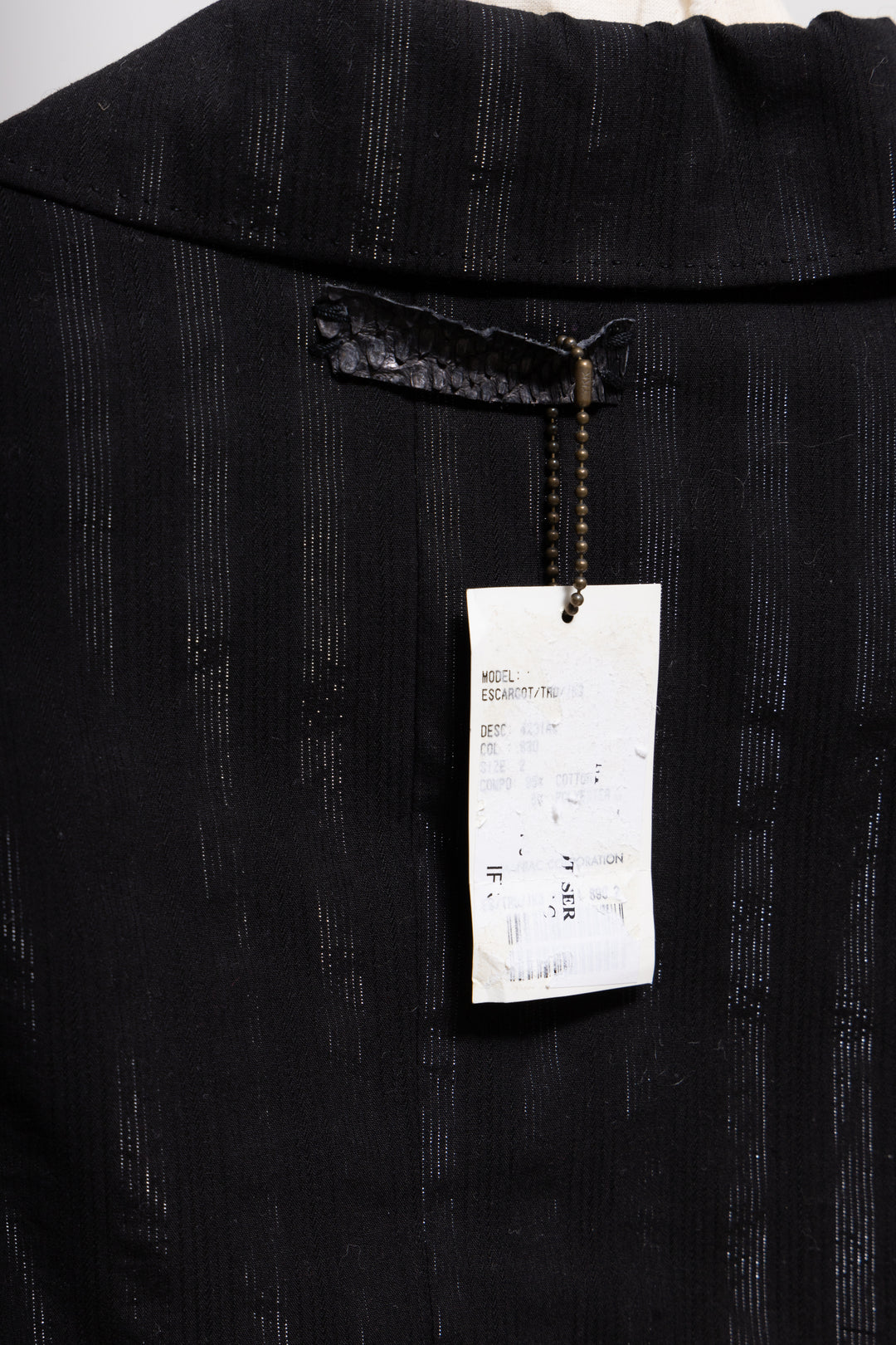 IF SIX WAS NINE - JK-Escargot glitter pinstripe jacket – L