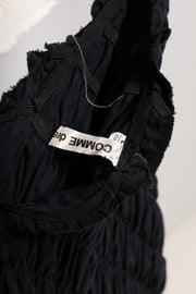 COMME DES GARCONS - FW11 Long asymmetrically ruched skirt with a side wool panel