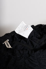 COMME DES GARCONS - FW11 Long asymmetrically ruched skirt with a side wool panel