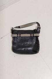 JUNYA WATANABE - SS06 Cowhide leather bag with studded handle and belt