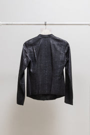 ISAAC SELLAM For L'Eclaireur - Full python rider jacket with double zipper